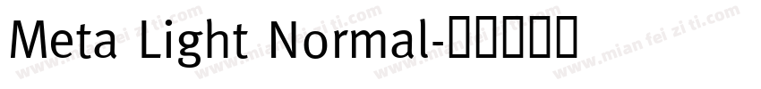 Meta Light Normal字体转换